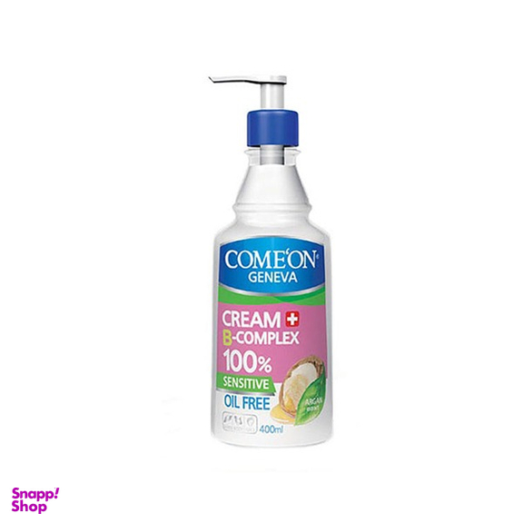 کرم دست و صورت کامان (Comeon) مناسب پوست چرب حجم 400 میلی لیتر