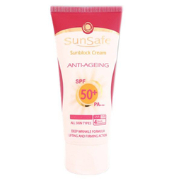 کرم ضد آفتاب سان سیف (Sunsafe) مدل Natural Beige با SPF50
