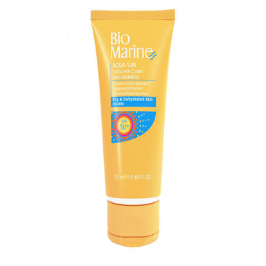 کرم ضد آفتاب رطوبت رسان بایومارین (Bio Marine) فاقد رنگ SPF50 حجم 50 میلی لیتر