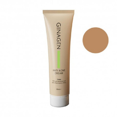 کرم ضد جوش رنگی ژیناژن (Ginagen) مدل Natural حجم 35 میلی‌لیتر