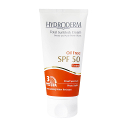 کرم ضد آفتاب هیدرودرم (Hydroderm) فاقد چربی SPF50 رنگی مدل Medium Beige حجم 50 میلی‌لیتر