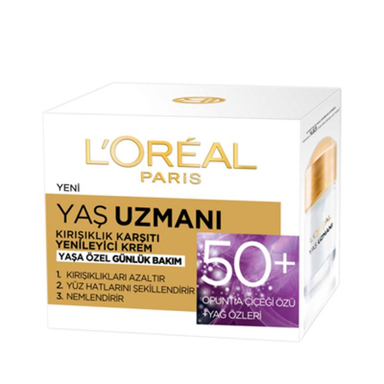 کرم ضد چروک و جوان کننده لورآل (Loreal) مناسب سنین بالای 50 حجم 50 میلیلیتر