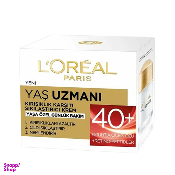 کرم ضد چروک و جوان کننده لورآل (Loreal) مدل 40+ حجم 50 میلی لیتر