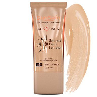 ضد آفتاب رنگی و پرایمری سان سیف (SunSafe) مدل Maquisun شماره NW15