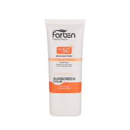 کرم ضد آفتاب فاربن (Farben) با SPF50 با خاصیت ضد چروک حجم 50 میلی‌لیتر