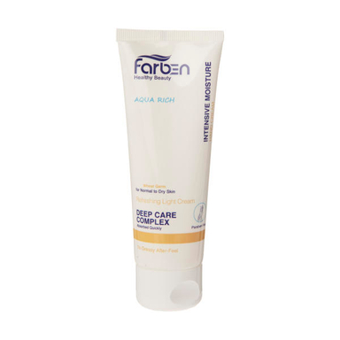 کرم مرطوب کننده دست فاربن (Farben) مدل Aqua Rich حاوی روغن جوانه گندم حجم 75میلی لیتر