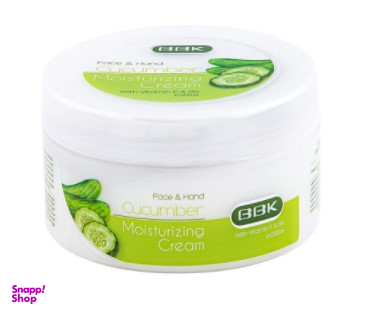 کرم مرطوب کننده ببک (B.B.K) مدل Cucumber حجم 250 میلی‌ لیتر