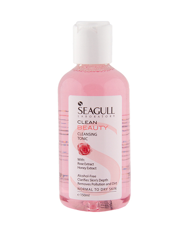 تونیک پوست سی گل (Seagull) مدل Clean Beauty حاوی عصاره رز و عسل حجم 150 میلی‌لیتر
