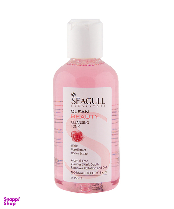 تونیک پوست سی گل (Seagull) مدل Clean Beauty حاوی عصاره رز و عسل حجم 150 میلی‌لیتر