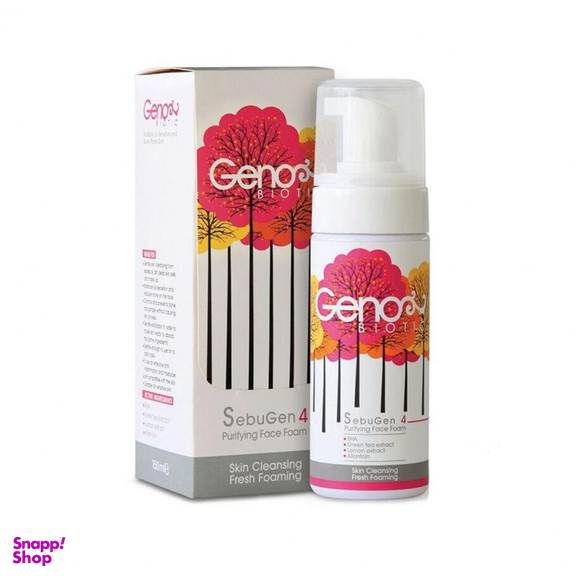 فوم شستشوی صورت ژنو بایوتیک (Geno Biotic) مدل SeboGen حجم 150 میلی‌لیتر
