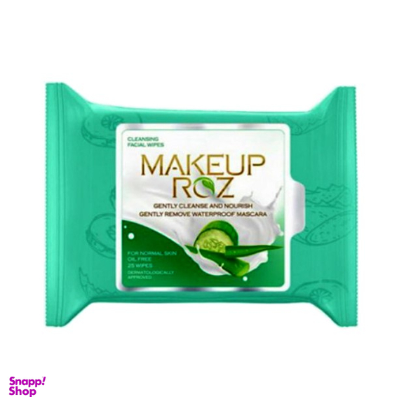 دستمال مرطوب آرایش پاک کن میکاپ رز (MakeUp Rose) مناسب پوست های حساس بسته 25 عددی
