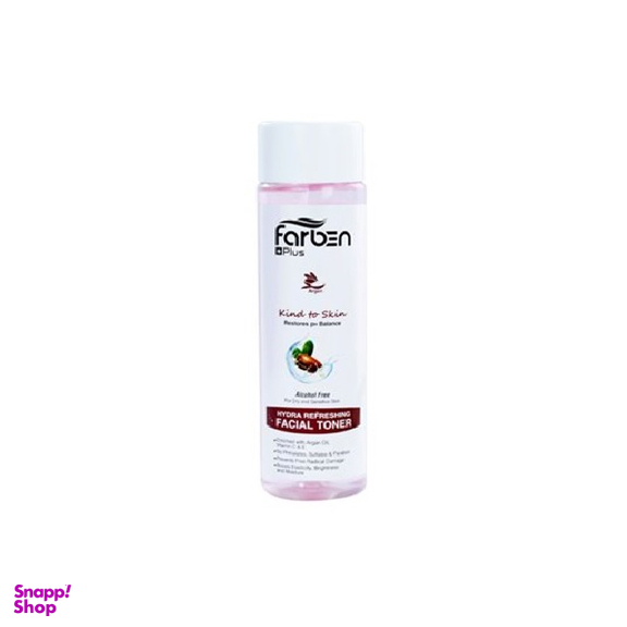 تونر پاک کننده صورت فاربن (Farben) مدل Argan مناسب پوست معمولی و خشک حجم 200 میلی‌لیتر