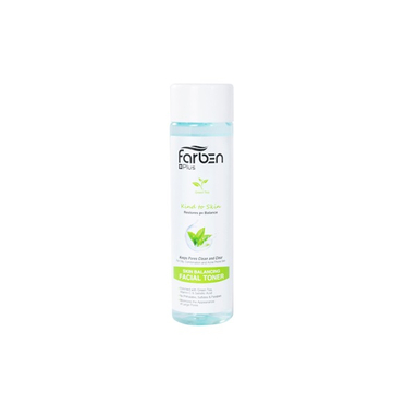 تونر پاک کننده صورت فاربن (Farben) مدل Green Tea مناسب پوست چرب حجم 200 میلی‌لیتر