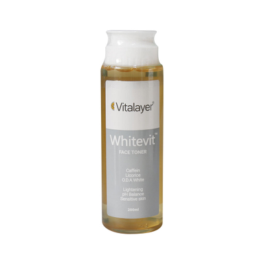 تونر پاک کننده صورت ویتالیر (Vitalayer) مدل Whitevit حجم 200 میلی‌لیتر