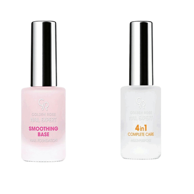 لاک تقویت کننده ناخن گلدن رز (Golden Rose) مدل 001 حجم 11 میلی‌لیتر مجموعه 2 عددی