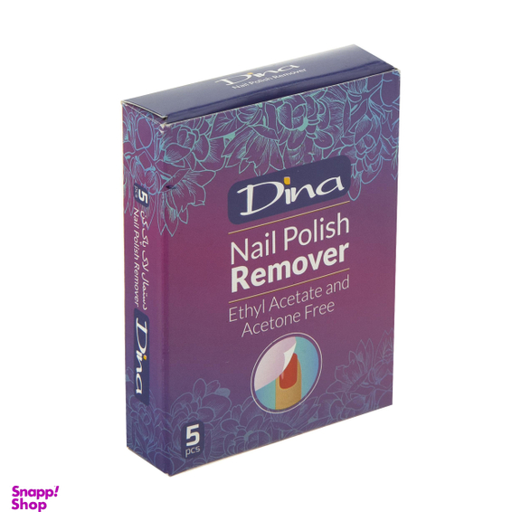 پد لاک پاک کن دینا (Dina) مدل Flower بسته 5 عددی