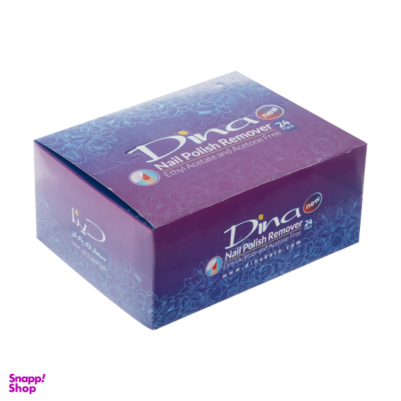 پد لاک پاک کن دینا (Dina) مدل Flower بسته 24 عددی