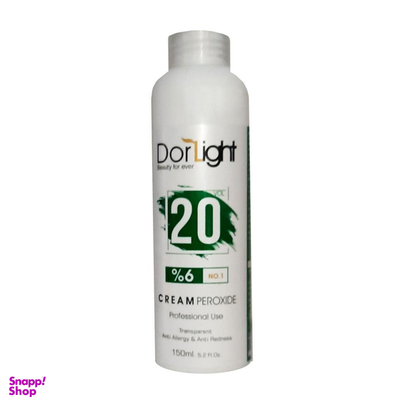 اکسیدان دورلایت (DorLight) مدل لوتوس شش درصدی حجم 150 میلی‌لیتر