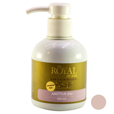 شامپو رنگ مو آتوسا رویال (Atousa Royal) شماره 8.299 رنگ آمیتیس حجم 300 میلی‌ لیتر