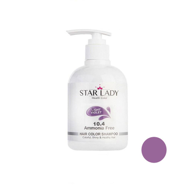 شامپو رنگ مو استار لیدی (Star Lady) شماره 10.4 رنگ بنفش حجم 300 میلی‌ لیتر