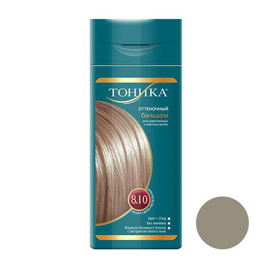 شامپو رنگ مو تونیکا (Tonika) شماره 8.10 رنگ مرواریدی خاکستری حجم 150 میلی‌لیتر