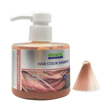 شامپو رنگساژ مارال (Maral) مدل Rose Gold شماره 9.61 حجم 220 میلی‌لیتر