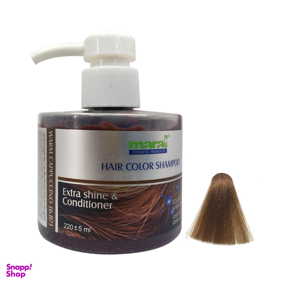 شامپو رنگ مارال (Maral) مدل Warm Cappuccino شماره 6.87 حجم 220 میلی‌لیتر