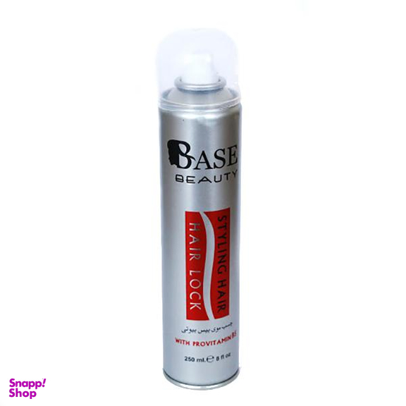 اسپری چسب مو بیس بیوتی (Base beauty) مدل SUper Mega Hold حجم 250 میلی‌لیتر