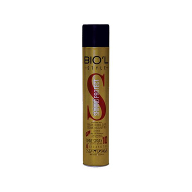اسپری براق کننده مو بیول (Biol) مدل Shining Protect حجم 400 میلی‌ لیتر
