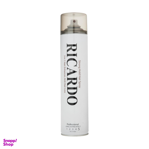 اسپری مو ریکاردو (Ricardo) مدل Strong Hold حجم 650 میلی‌لیتر