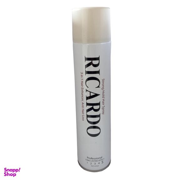 اسپری حالت دهنده مو ریکاردو (Ricardo) مدل W6 حجم 650 میلی‌لیتر