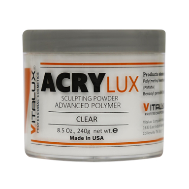 پودر کاشت ناخن ویتا لوکس (Vitalux) مدل Clear وزن 240 گرم