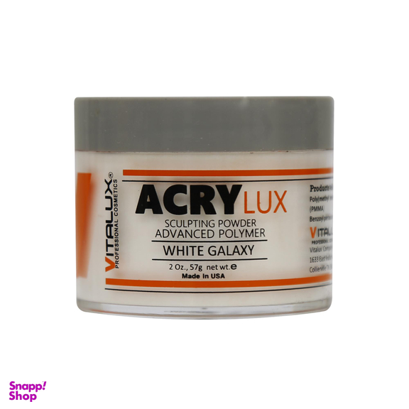 پودر کاشت ناخن ویتا لوکس (Vitalux) مدل White G وزن 57 گرم