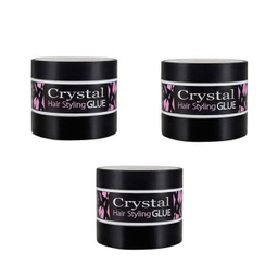 چسب مو کریستال (Crystal) مدل 001 حجم 200 میلی‌لیتر بسته 3 عددی