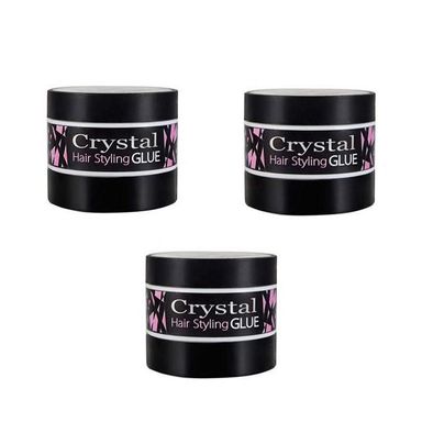 چسب مو کریستال (Crystal) مدل 001 حجم 200 میلی‌لیتر بسته 3 عددی