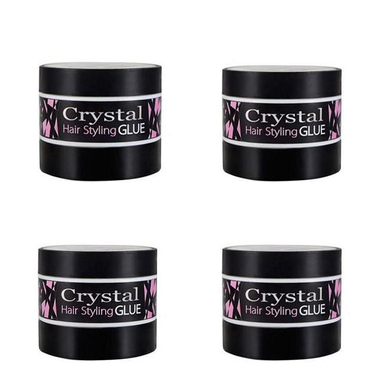 چسب مو کریستال (Crystal) مدل 001 حجم 200 میلی‌لیتر بسته 4 عددی