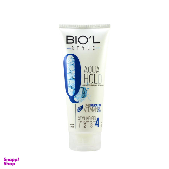 ژل مو بیول (Biol) مدل Aqua Hold حجم 200 میلی‌ لیتر