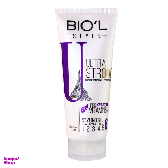 ژل مو بیول مدل Ultra Strong حجم 200 میلی‌ لیتر