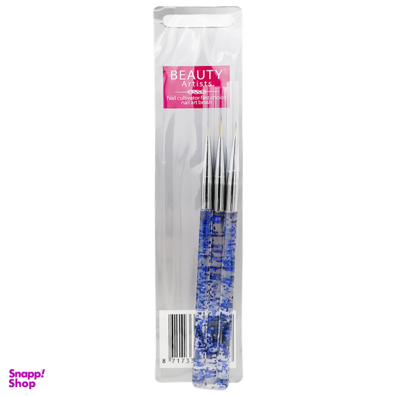 قلم طراحی ناخن بیوتی آرتیست (Beauty artist) مدل BA-1 بسته 3 عددی