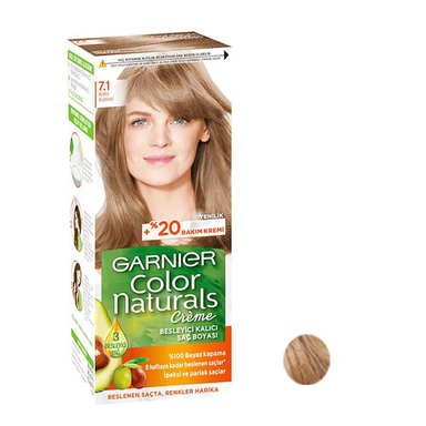 کیت رنگ مو گارنیه (Garnier) شماره 7.1 رنگ بلوطی روشن حجم 40 میلیلیتر