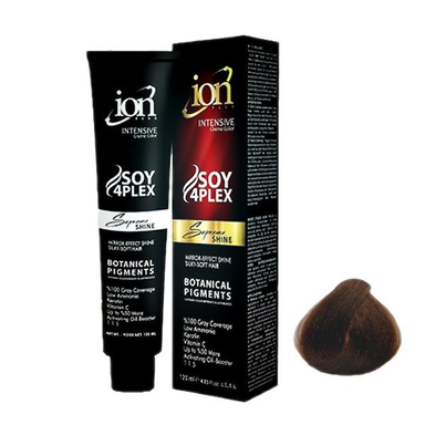 رنگ مو آیون (Ion) شماره 5.73 رنگ قهوه‌ای تنباکویی روشن حجم 120 میلی‌لیتر