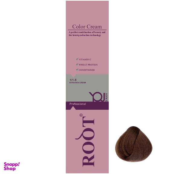 رنگ مو روت (Root) شماره 6.65 رنگ بلوند تنباکویی تیره حجم 120 میلیلیتر