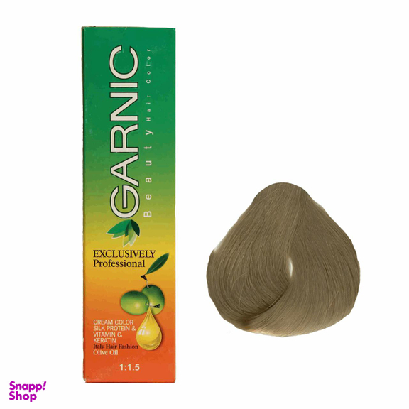 کیت رنگ مو گارنیک (Garnic) شماره 7.1 رنگ بلوندخاکستری