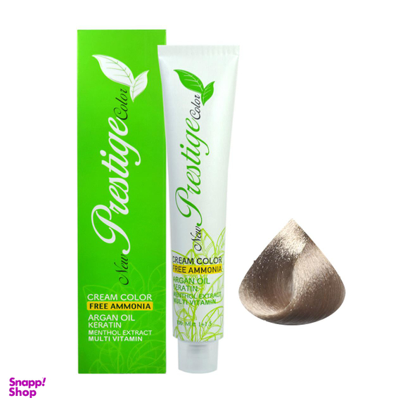 رنگ مو نیو پرستیژ کالر (New Prestige Color) شماره 9.1 رنگ بلوند خاکستری خیلی روشن حجم 100 میلی‌لیتر