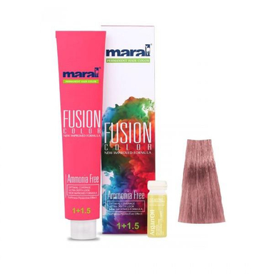 رنگ مو مارال (Maral) مدل Fusion شماره 8.621 رنگ صورتی مات حجم 100 میلیلیتر