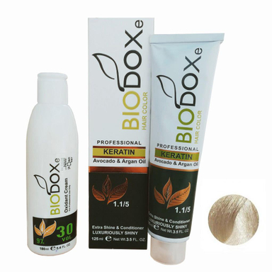 کیت رنگ مو بیوداکس (Bio Dox) شماره C10 بلوند نقره‌ای پلاتینه حجم 125 میلی‌لیتر