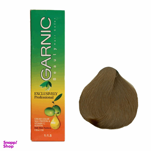 کیت رنگ مو گارنیک (Garnic) شماره 8.2 رنگ بلوند دودی روشن