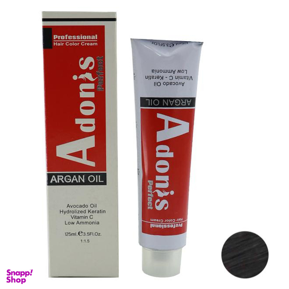 رنگ مو آدونیس پرفکت (Adonis Perfect) شماره C2-3.1 رنگ قهوه‌ای دودی تیره حجم 125 میلی‌ لیتر