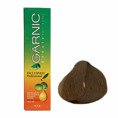 کیت رنگ مو گارنیک (Garnic) شماره 6.2 رنگ بلوند دودی تیره