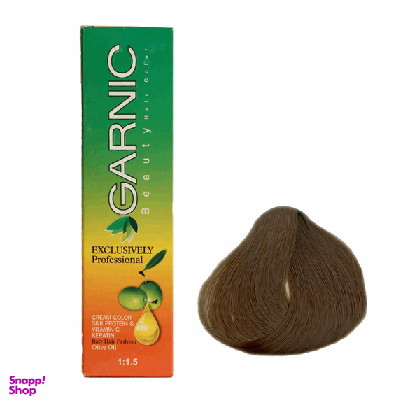 کیت رنگ مو گارنیک (Garnic) شماره 6.2 رنگ بلوند دودی تیره
